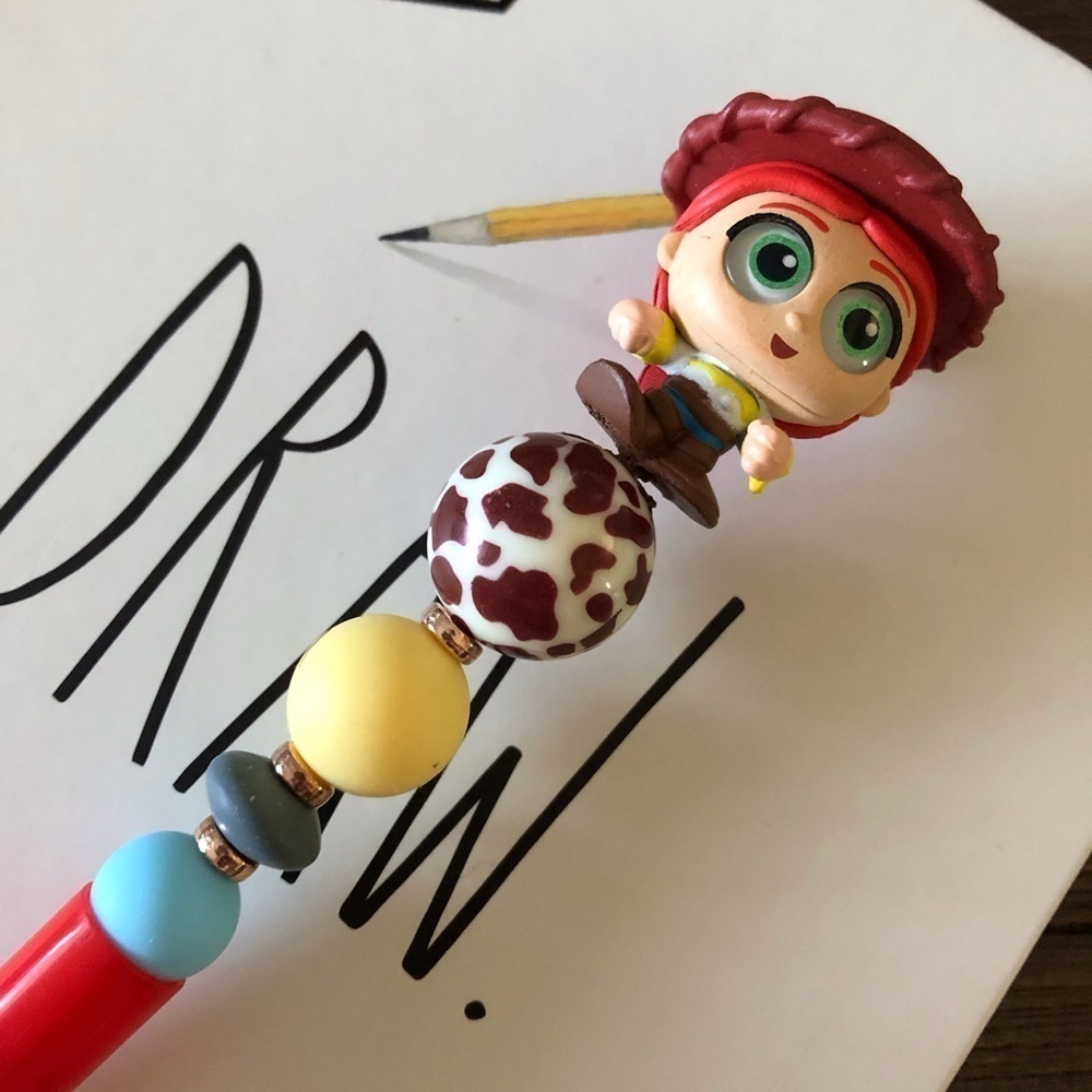 Disney Doorables: Toy Story: Jessie handmade beaded pen